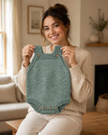 Fern Baby Romper Knitting Pattern PDF