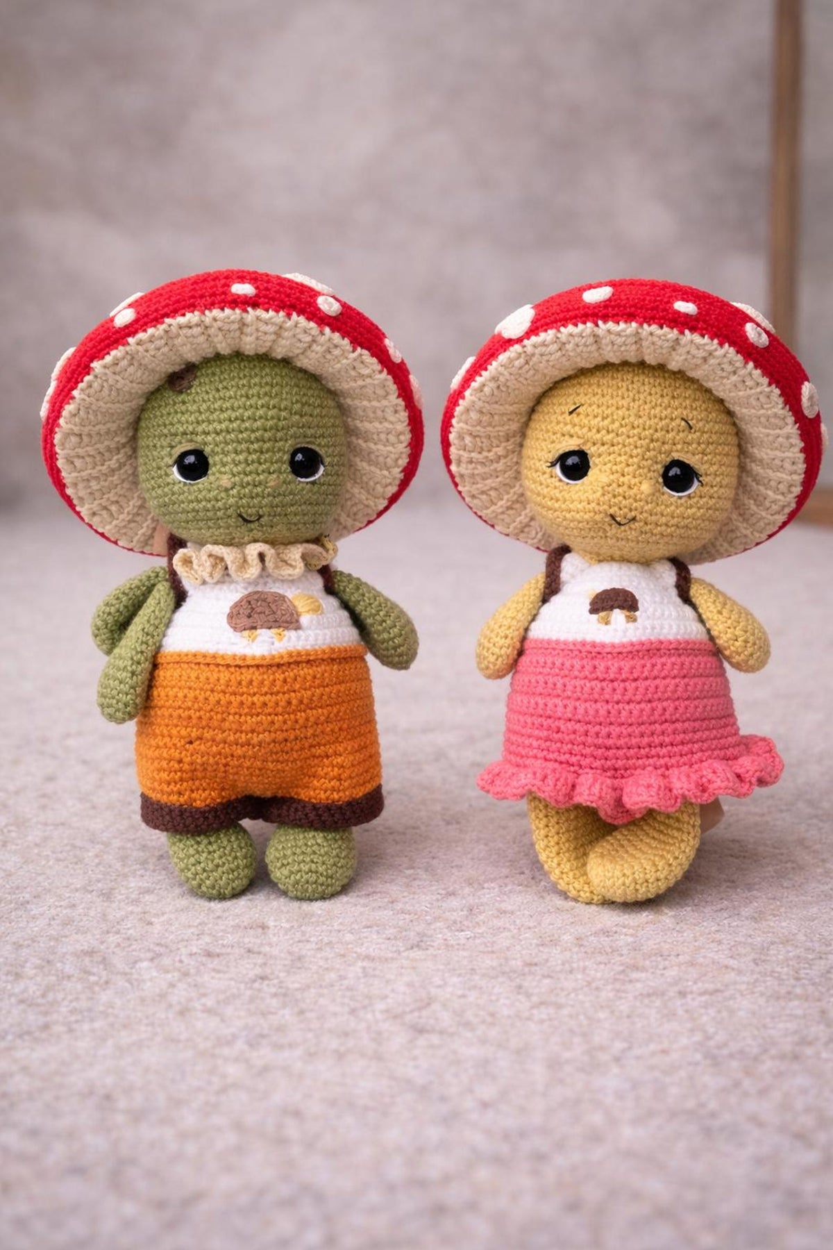 Crochet Turtle Mushroom Amigurumi Pattern